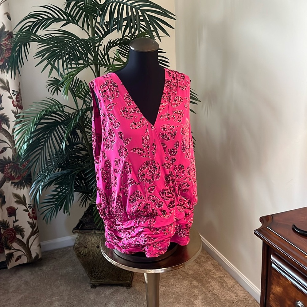 WHBM SL surplice blouse